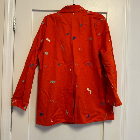 Selva negra squiggle embroidered blazer size women’s 8 - Picture 5 of 6